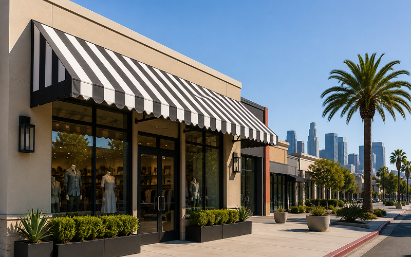 custom commercial awnings
